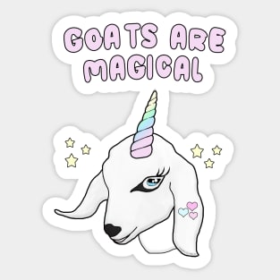 Goats are my unicorns Sticker